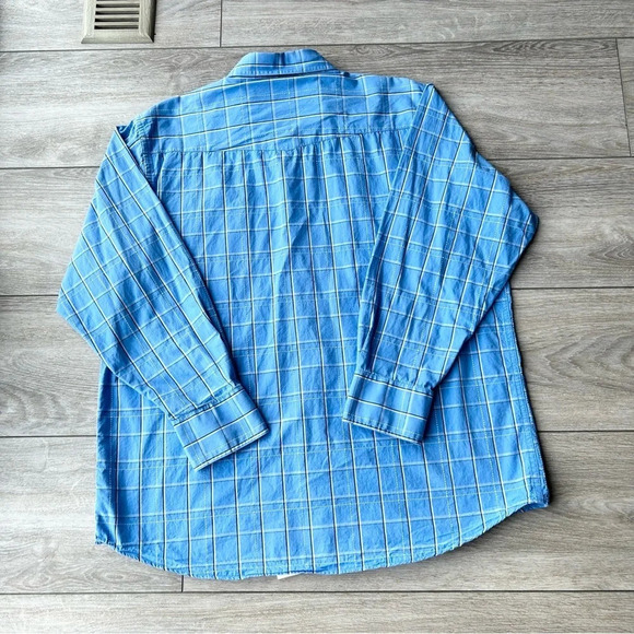 MWG  Blue Plaid Western Button Down Shirt - Picture 12 of 13